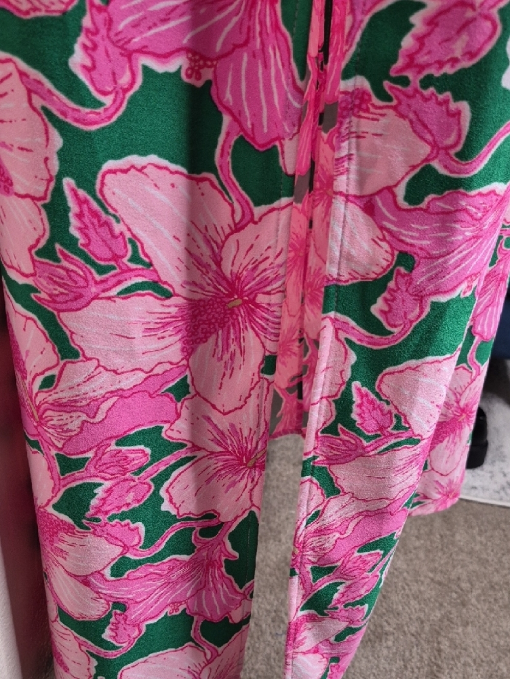 Lilly Pulitzer Pink & Green Floral Maxi Dress - Picture 5 of 11